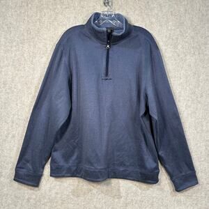 F/X Fusion Performance Men's Quarter Zip Reversible, in Navy - Large
